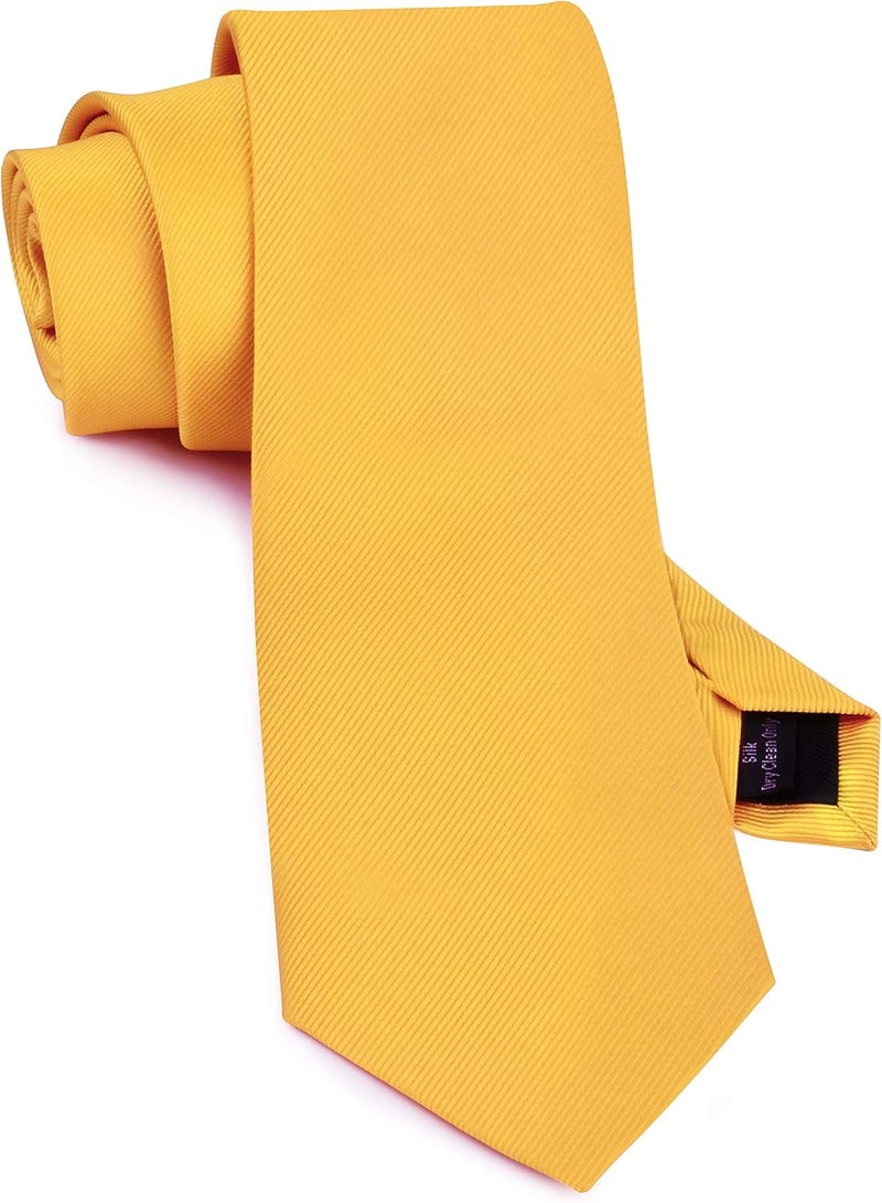 GUSLESON Classic New 3.15"（8cm） Men's Solid Color Necktie Wedding Business Tie + Gift Box - Image 1
